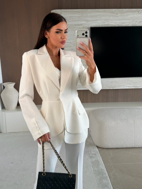 Marynarka Nicoletta śmietankowa 