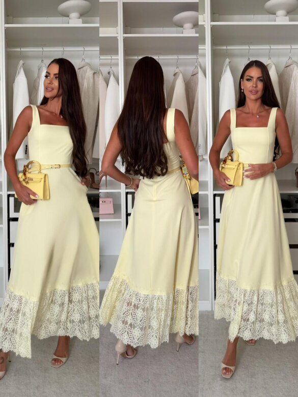 Dress Royal Line maxi butter yellow
