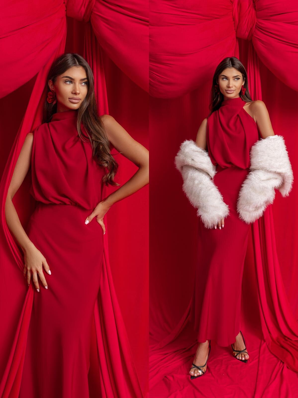 Sukienka Anvera czerwona 