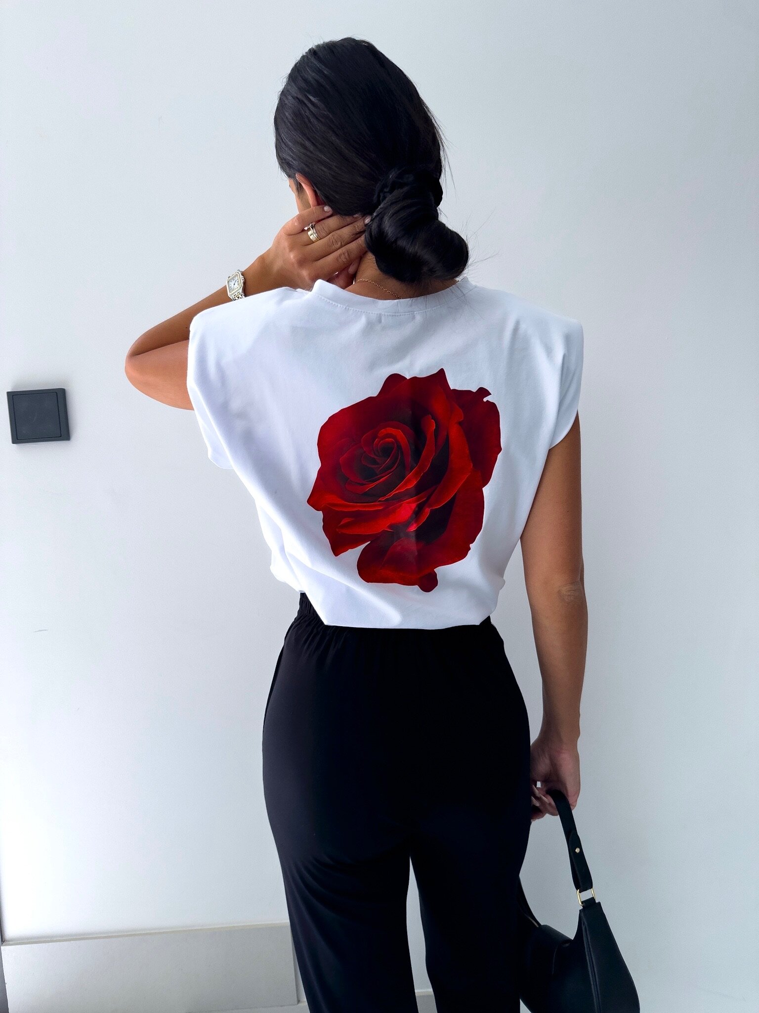T-shirt Beautiful Rose biały 