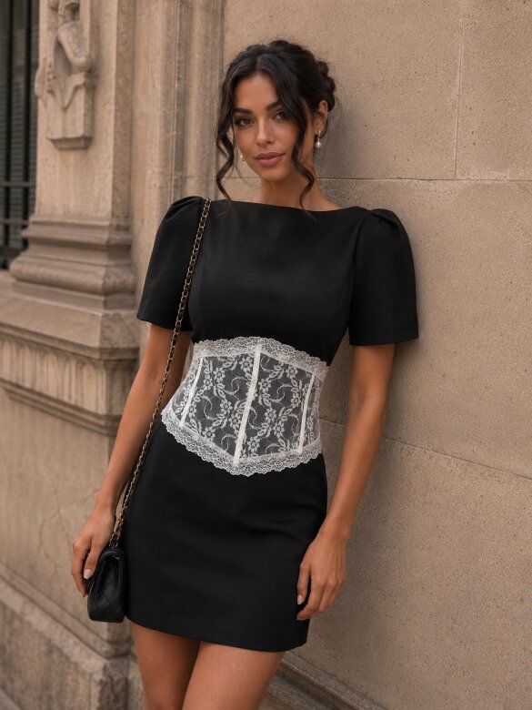 Dress Venice Dream black-white
