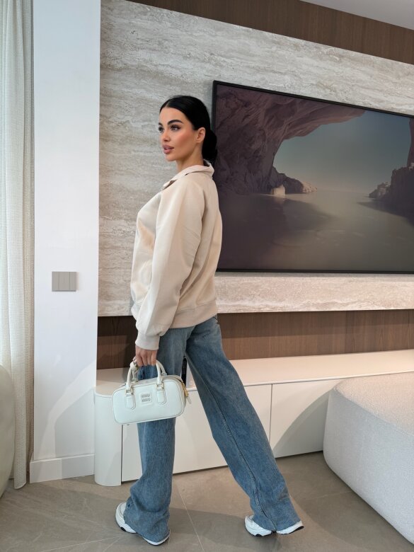 Bluza NYC jasnobeżowa