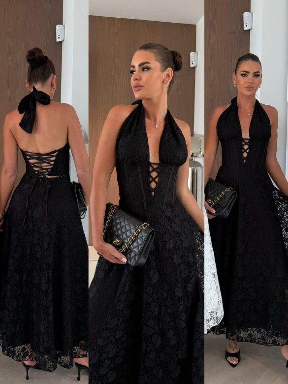 Sukienka Armonessa koronkowa czarna