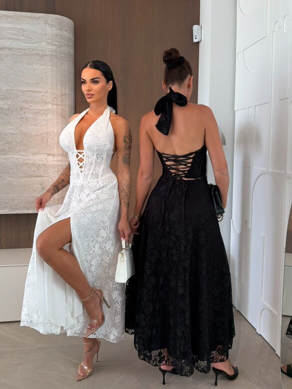 Sukienka Armonessa koronkowa biała 