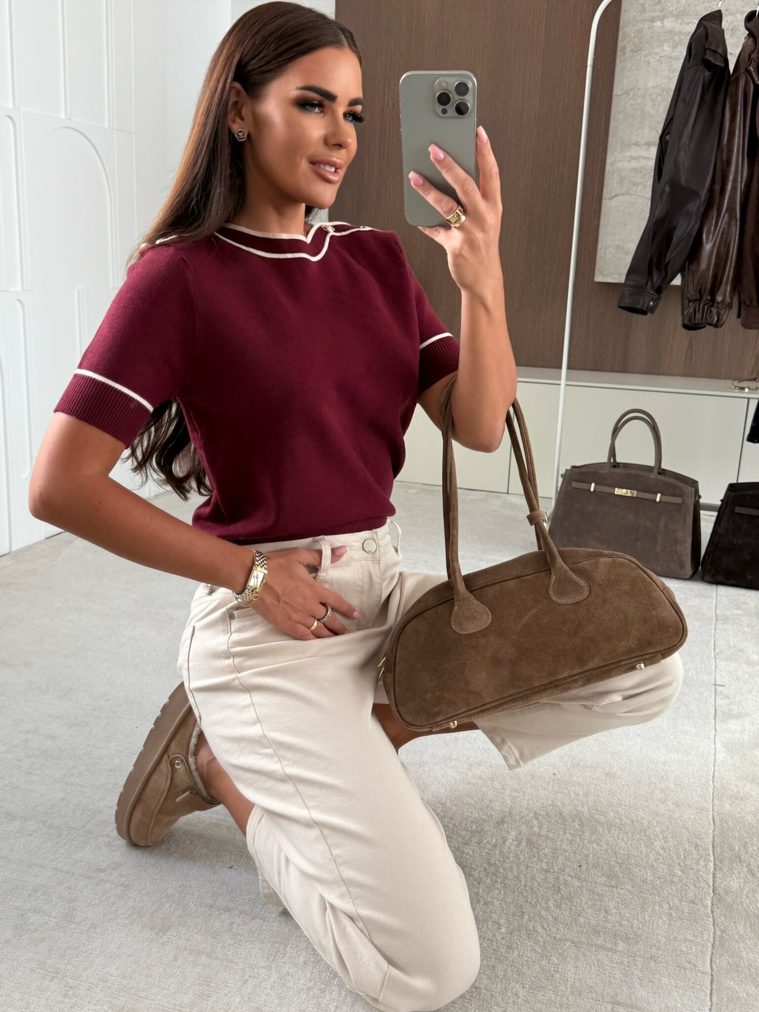 Sweter Labro bordowy 