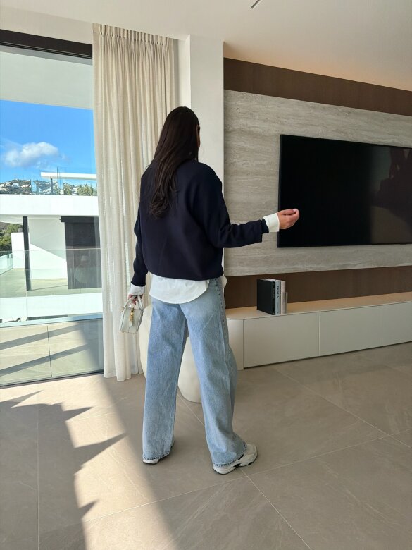 Sweter Tennis granatowy