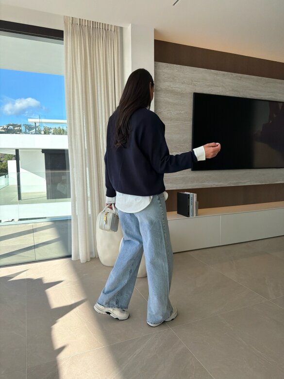 Sweter Tennis granatowy