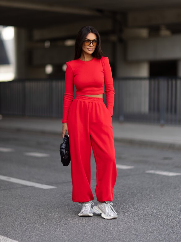 Trousers Ameris cotton red