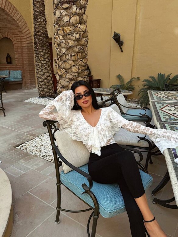 Body Bellucio koronkowe białe 