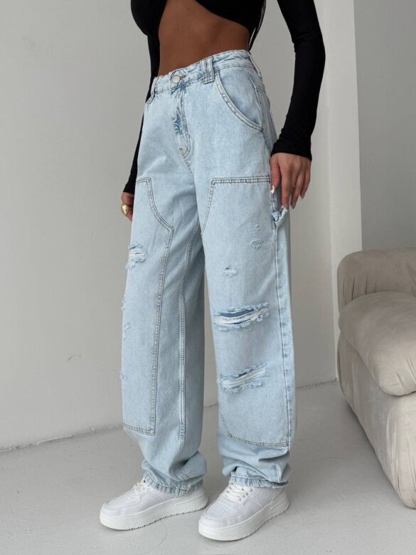 Spodnie Adriano jeans niebieskie