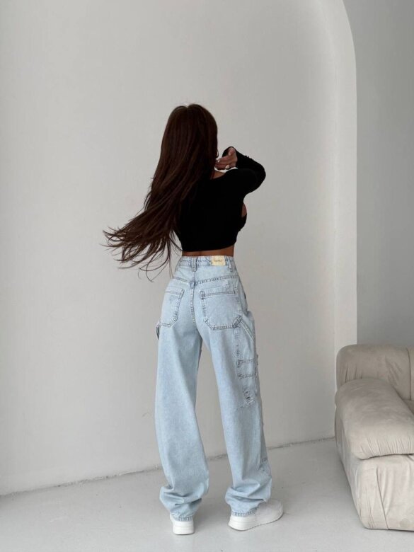 Spodnie Adriano jeans niebieskie
