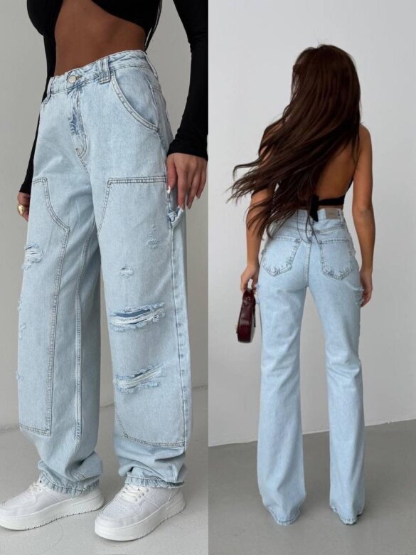 Spodnie Adriano jeans niebieskie
