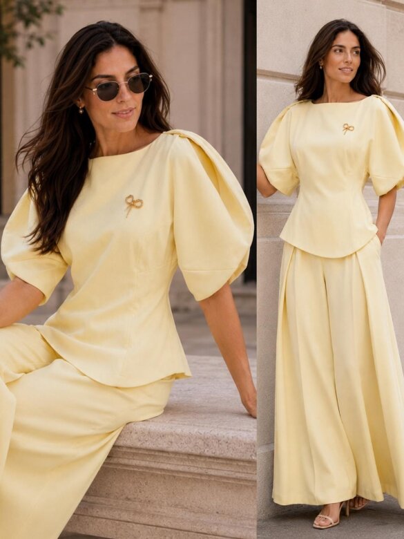 Blouse Viora  butter yellow 