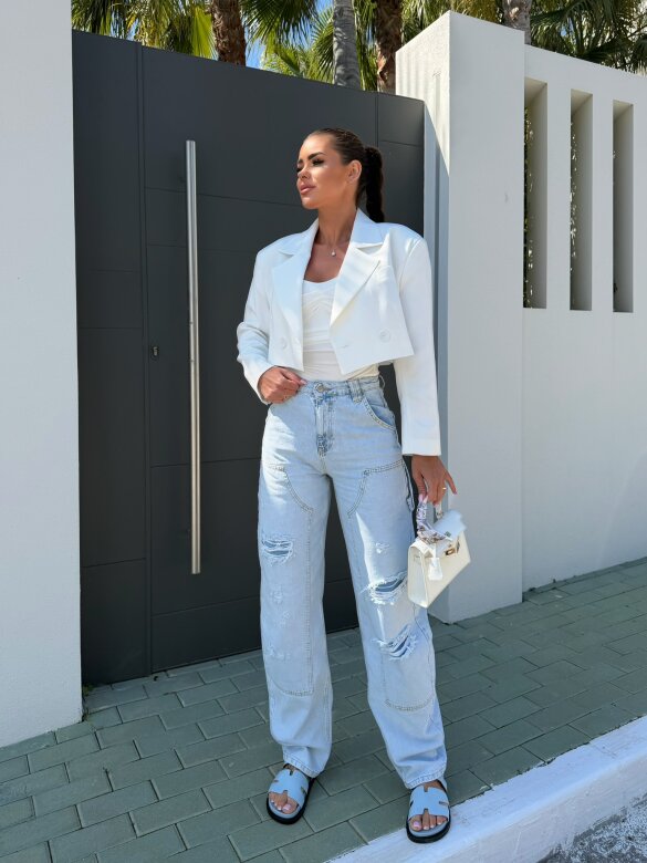 Spodnie Adriano jeans jasnoniebieskie 