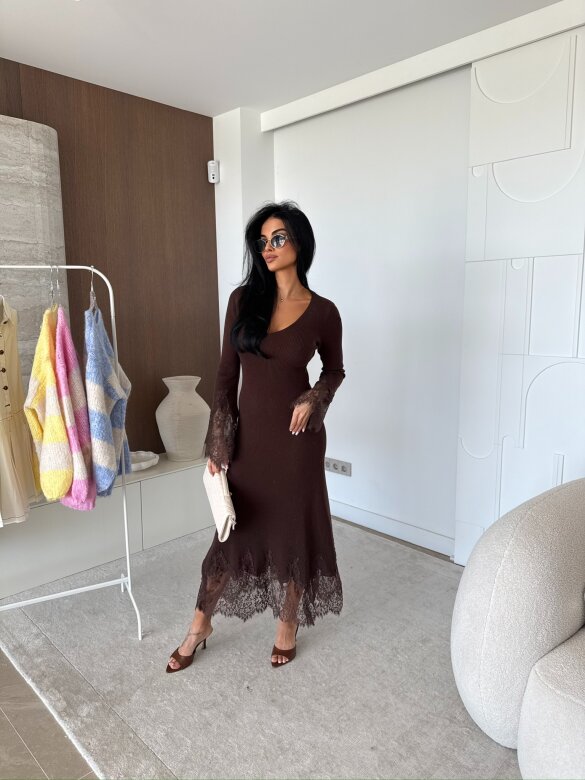 Sukienka Mirei brązowa 