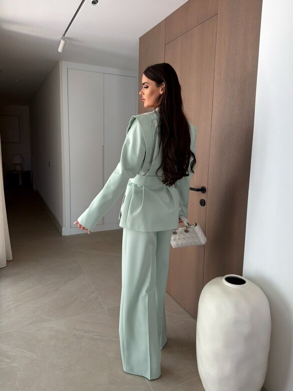 Marynarka Fashion Outline z wiskozą matcha