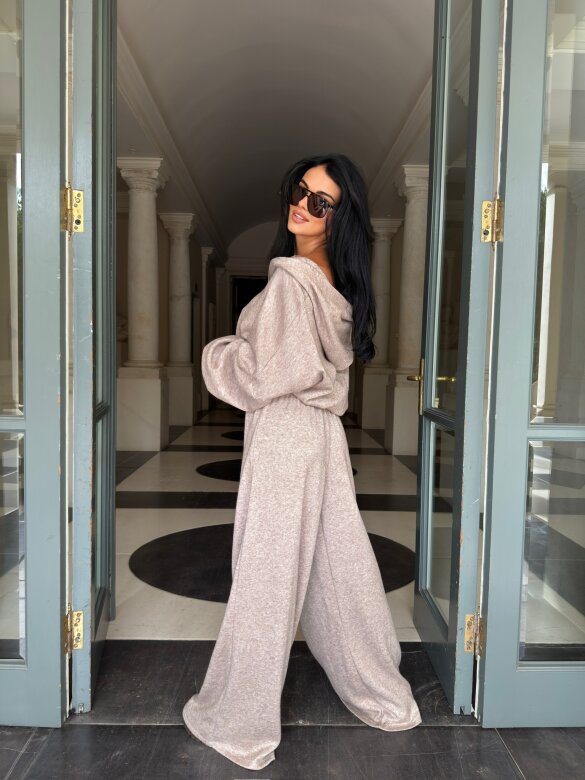 Komplet 2w1 Creft z wełną mocca