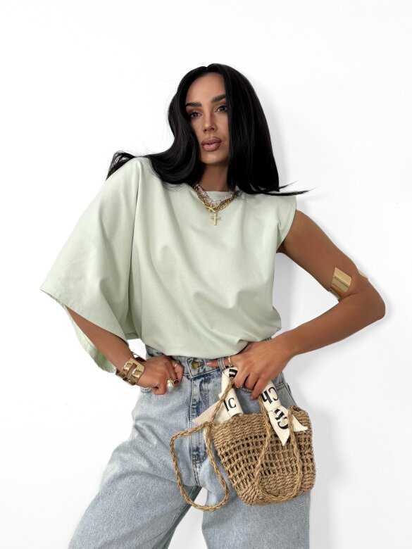 Blouse Marvella cotton matcha