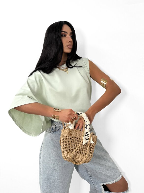 Blouse Marvella cotton matcha