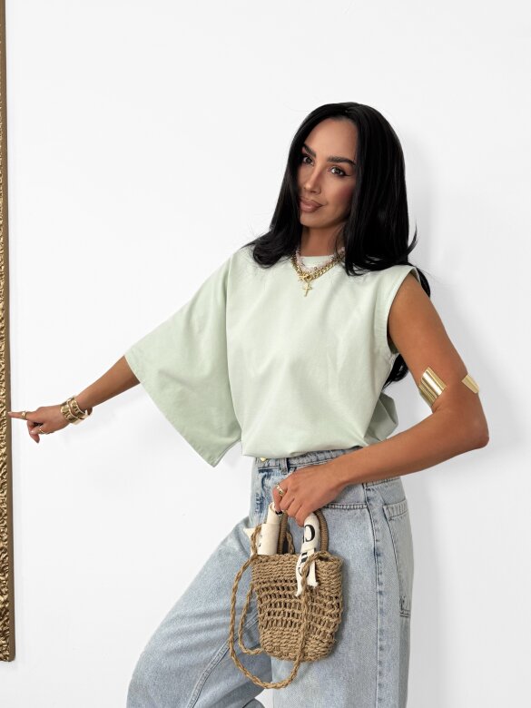 Blouse Marvella cotton matcha