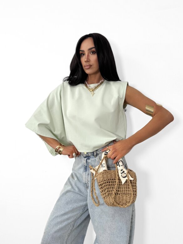 Blouse Marvella cotton matcha