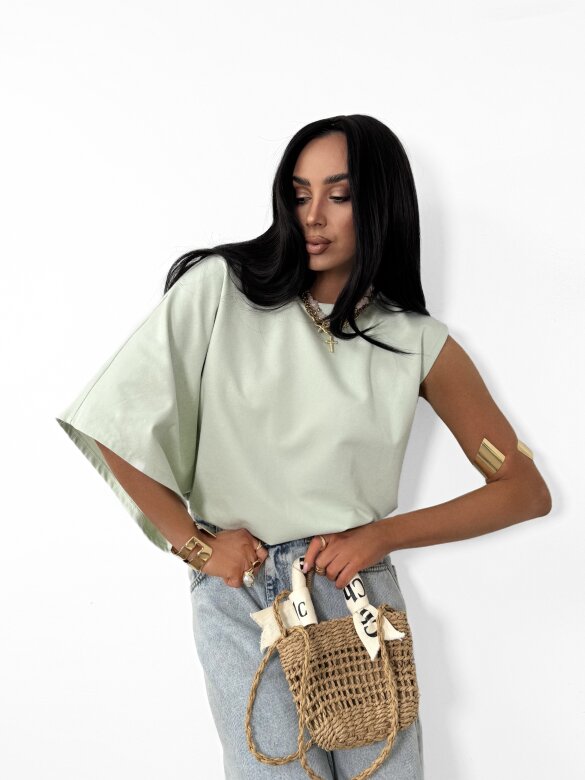 Blouse Marvella cotton matcha