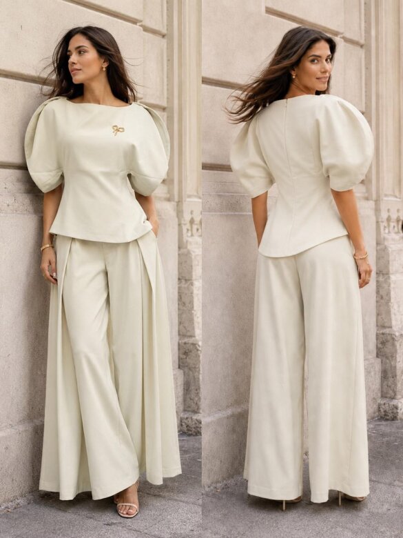 Trousers Viora light beige
