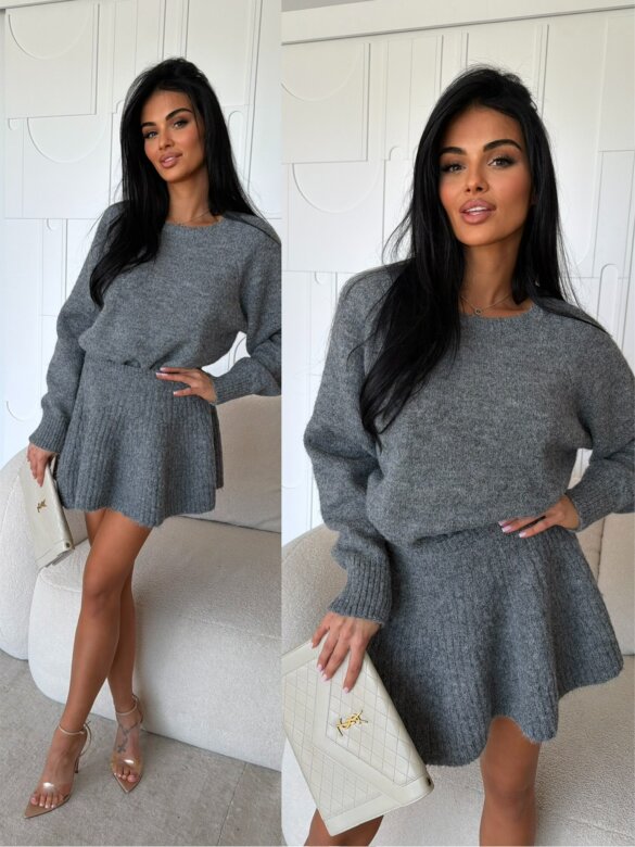 Komplet 2w1 Marciene szary 