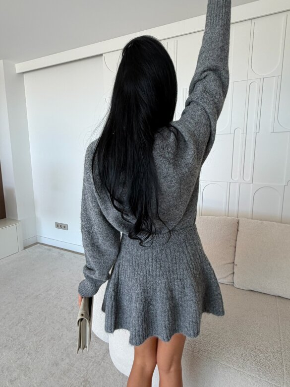 Komplet 2w1 Marciene szary 