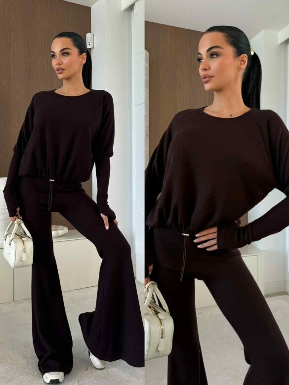 Komplet 2w1 Lettio czekoladowy