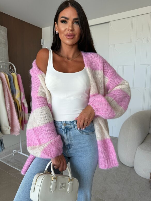 Sweter Pastelle pudrowy-ecru