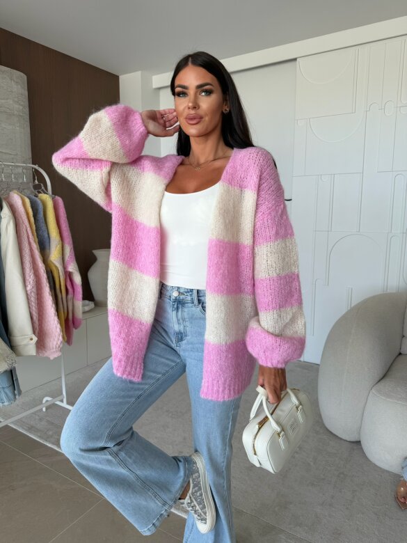 Sweter Pastelle pudrowy-ecru