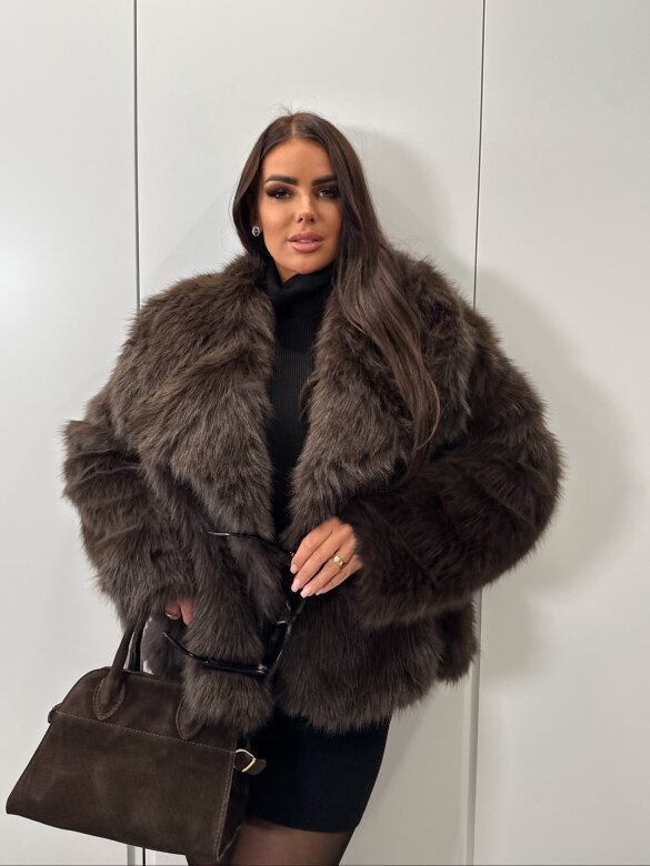 Futro Medis brązowe