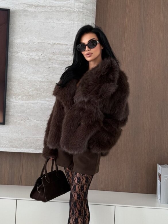 Futro Medis brązowe