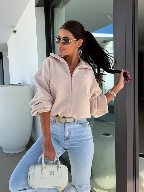 Bluza Lumine polarowa beżowa