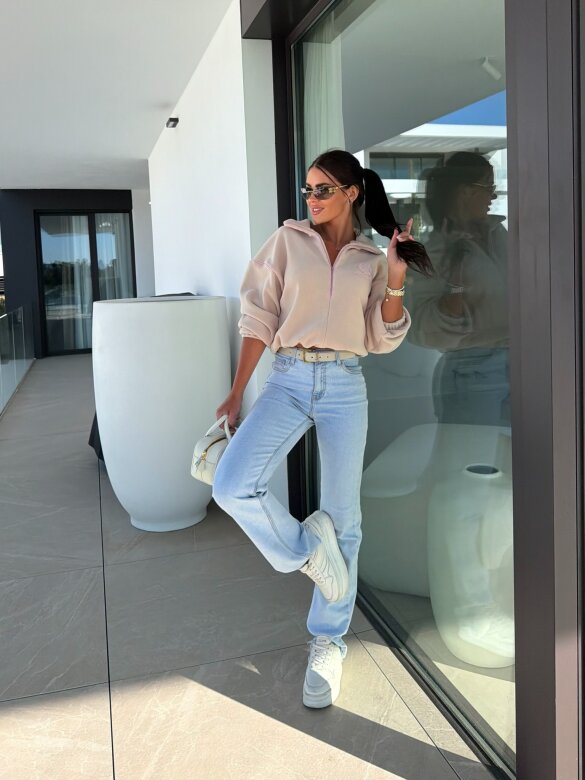 Bluza Lumine polarowa beżowa