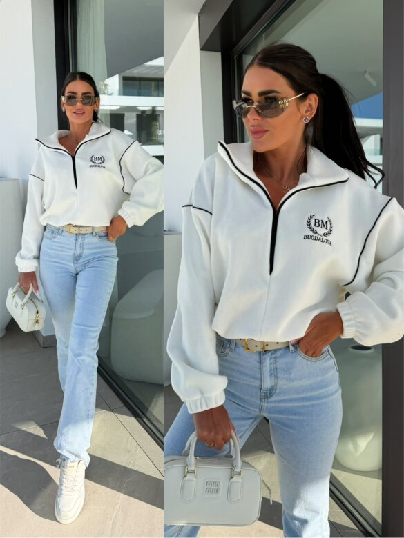 Bluza Lumine polarowa biała 