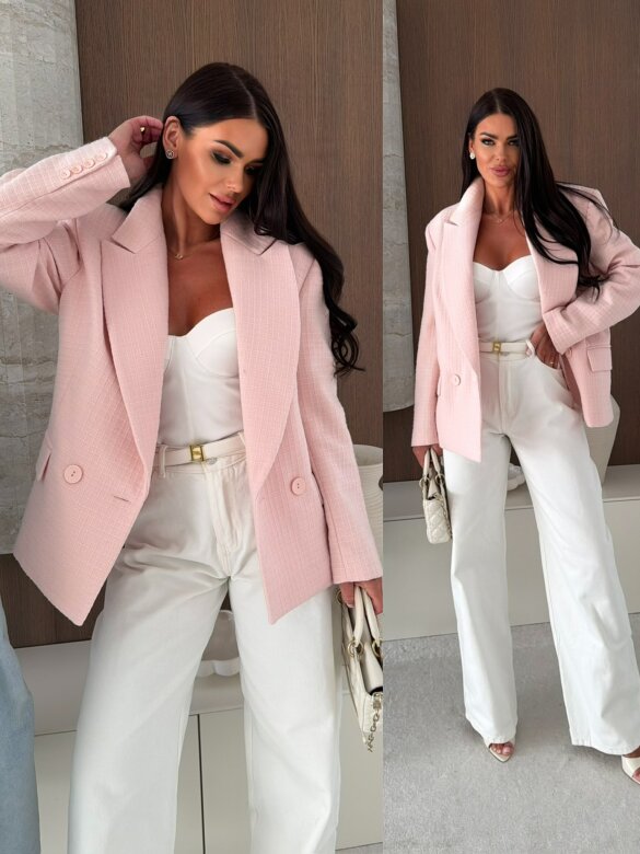 Marynarka Natasha pudrowa 