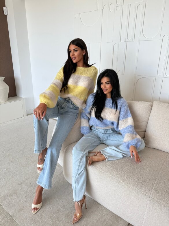 Spodnie Clarno flare jeans jasnoniebieskie