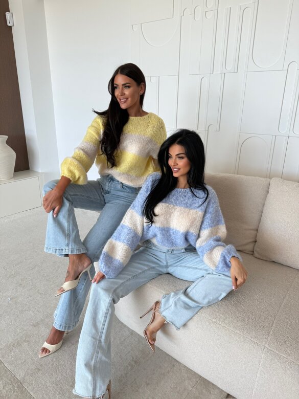 Spodnie Clarno flare jeans jasnoniebieskie