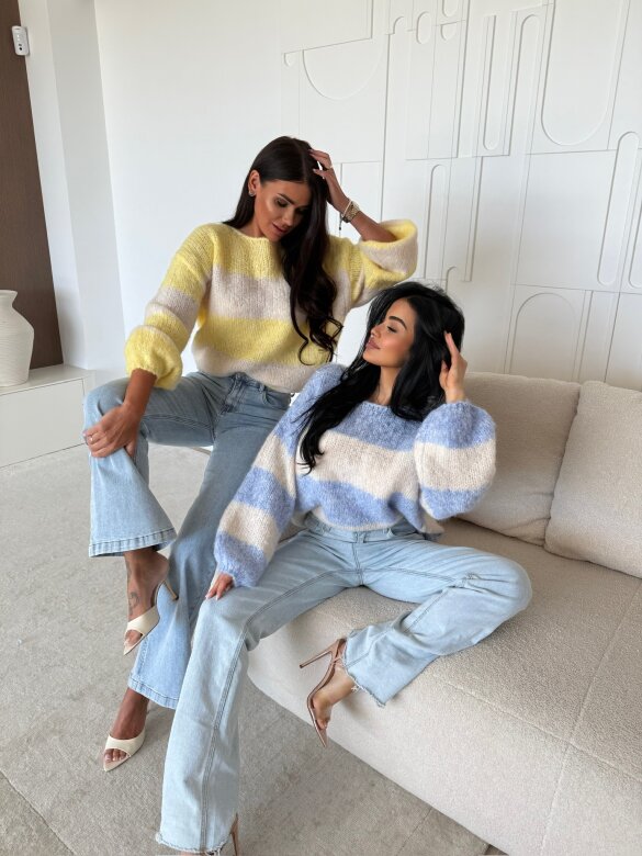 Spodnie Clarno flare jeans jasnoniebieskie