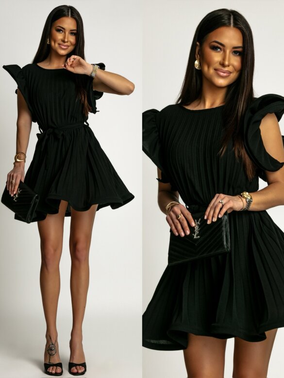 Sukienka Aria falbany czarna
