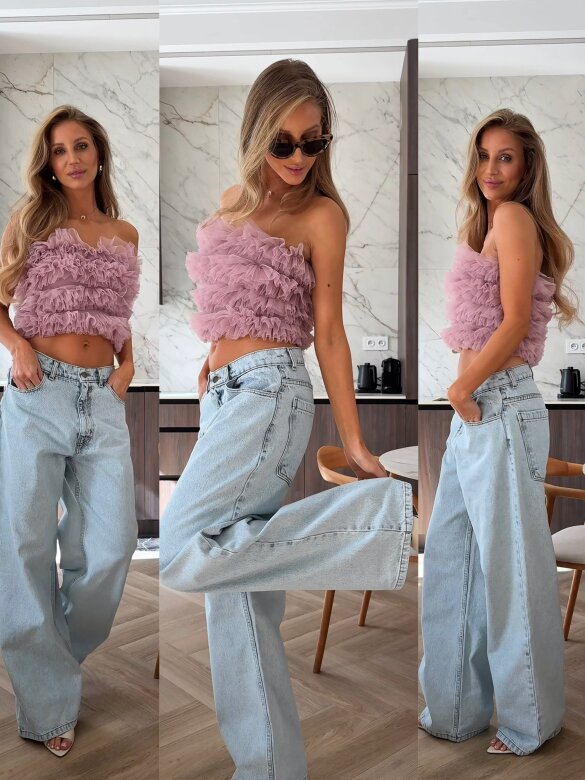 Spodnie Lenno jeans jasnoniebieskie 