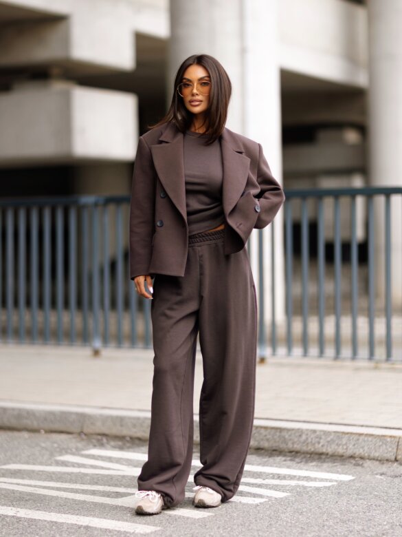 Trousers Ameris cotton chocolate