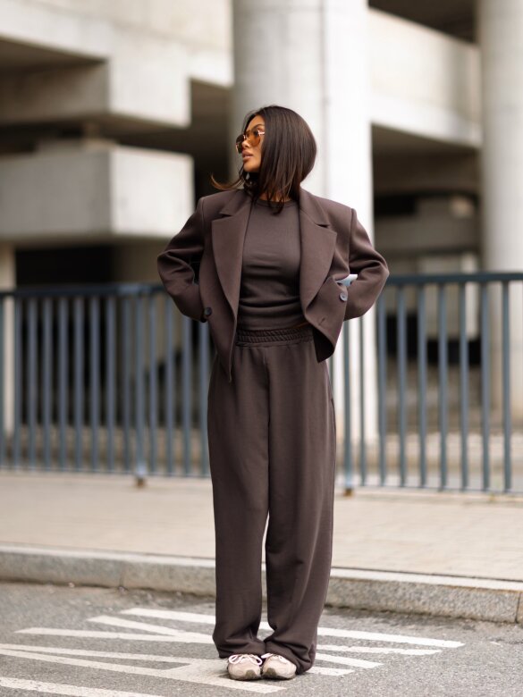 Trousers Ameris cotton chocolate