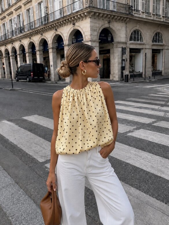 Bluzka Lorvane butter yellow 