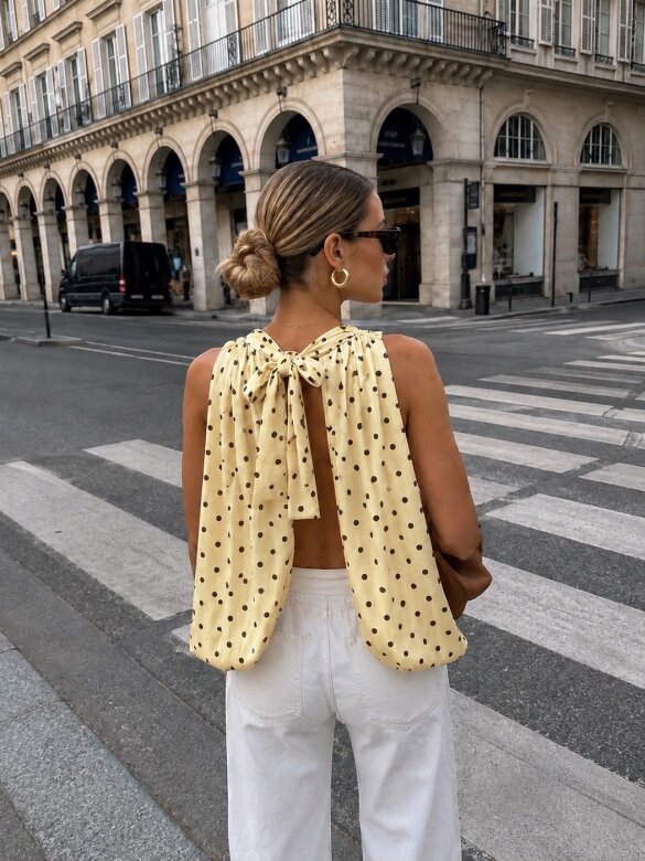 Bluzka Lorvane butter yellow 