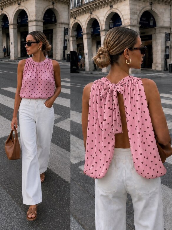 Blouse Lorvane powder