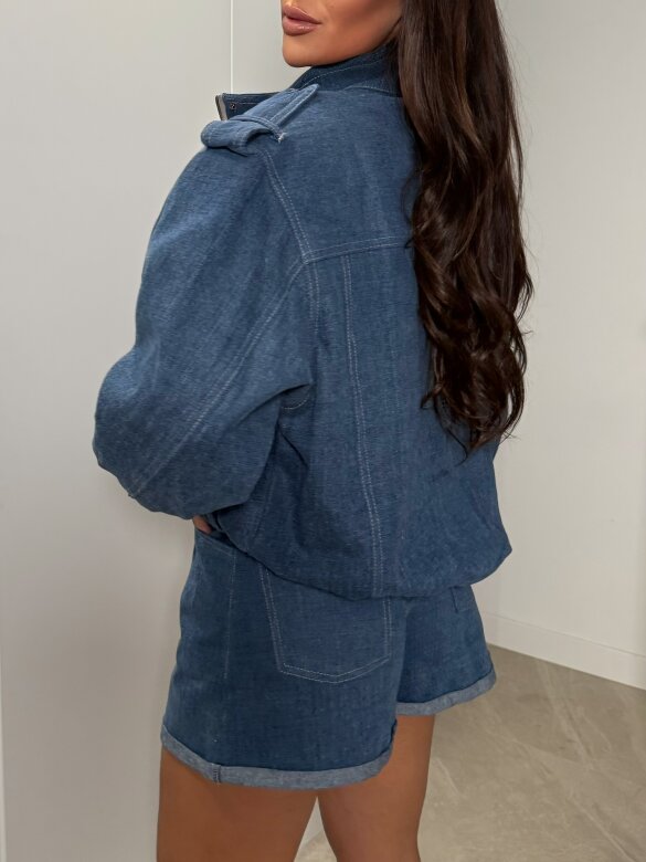 Bomber Jacket Newton jeans dark blue