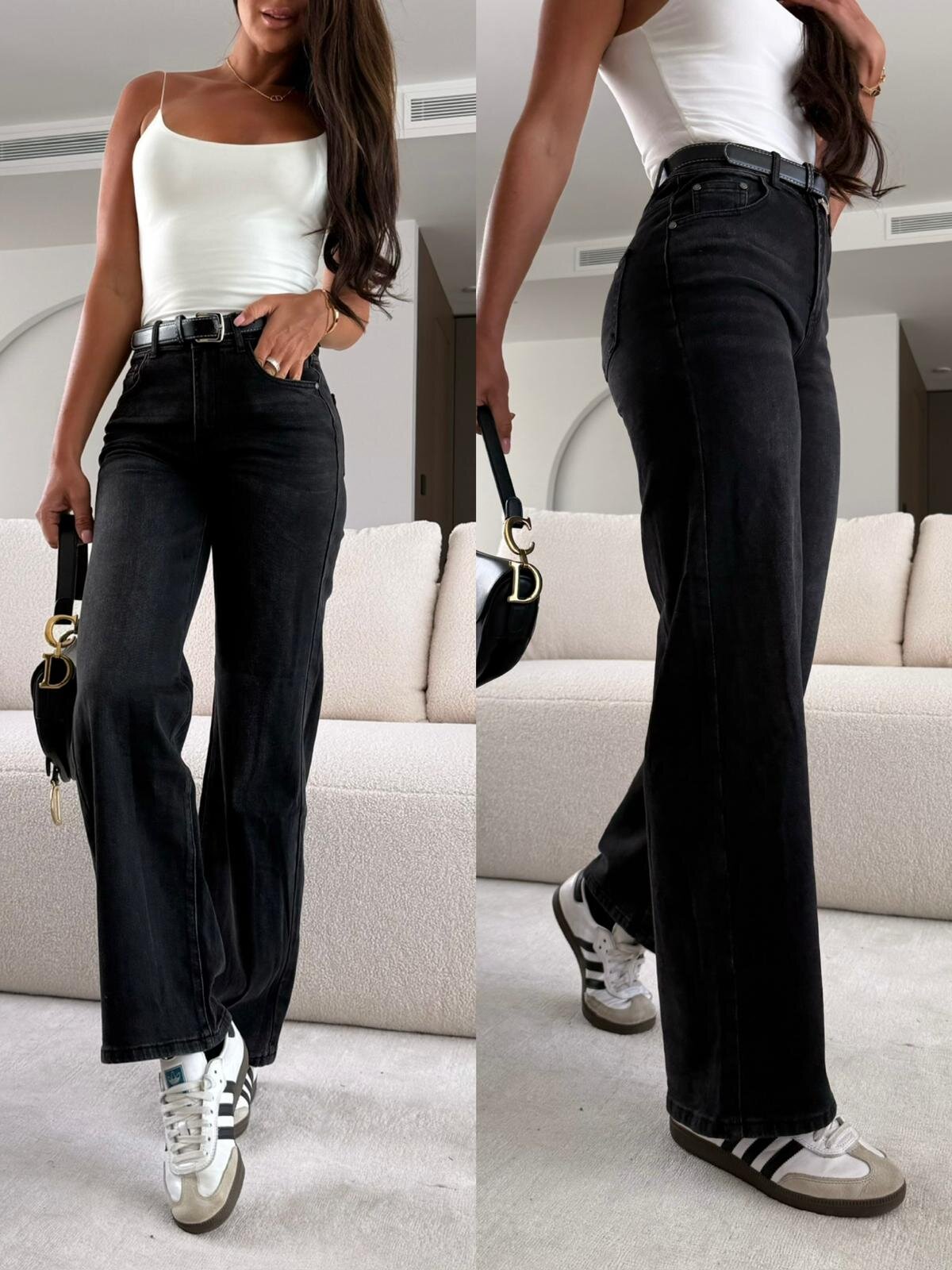 Spodnie Mancini jeans czarne